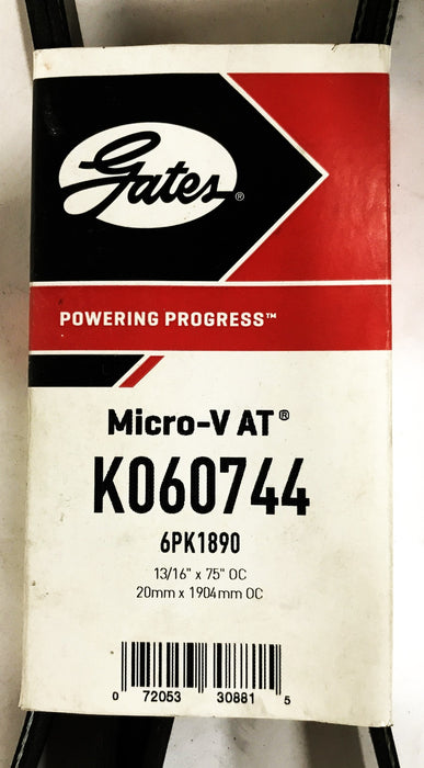 Gates Premium Micro-V Belt K060744 NOS