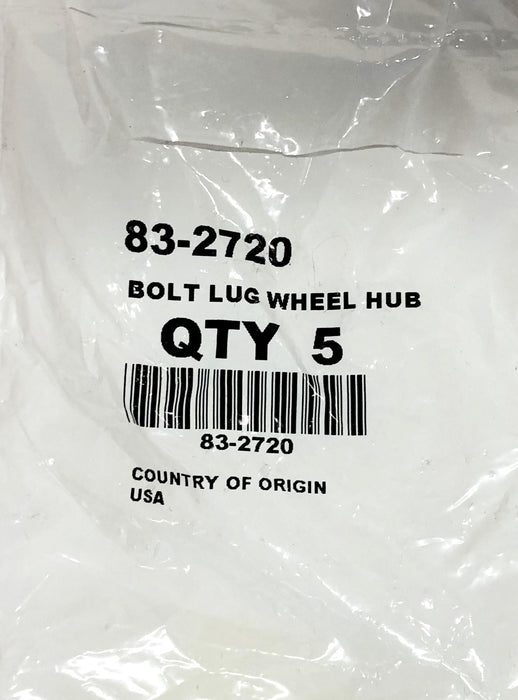 Toro Wheel Hub Bolt Lug 83-2720 [Lot of 5] NOS
