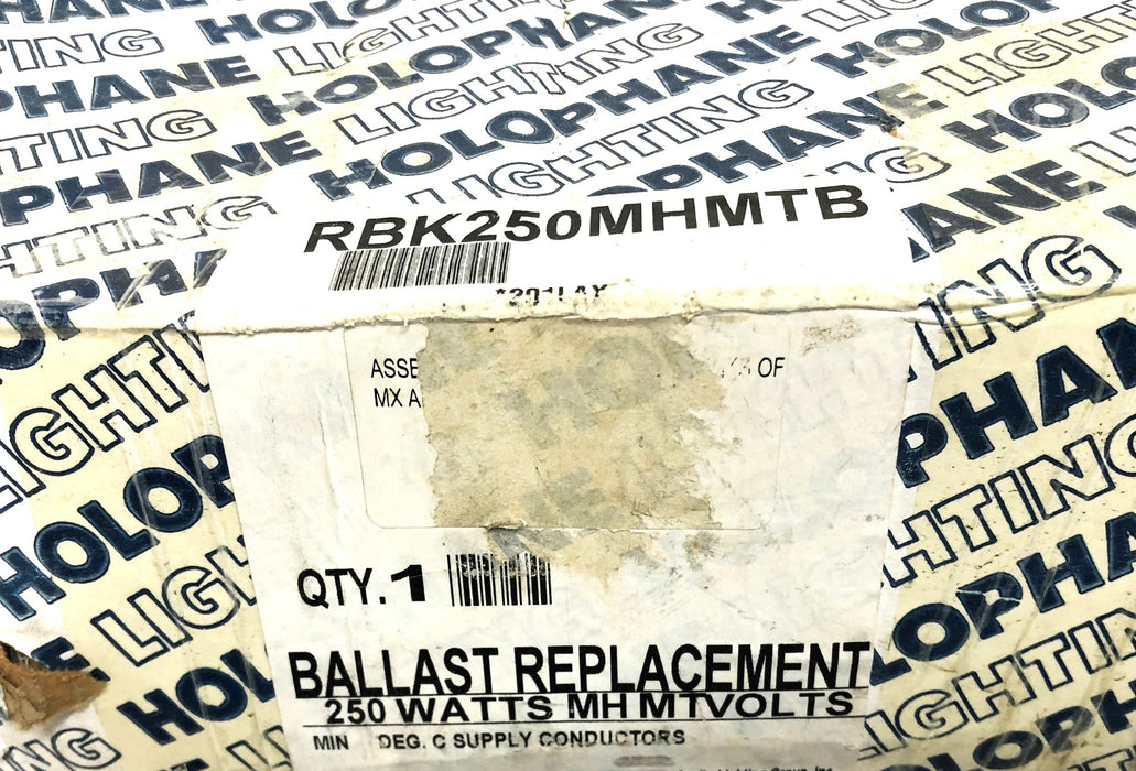 Holophane Lighting 250 Watts MH MTVolts Ballast Replacement RBK250MHMTB NOS