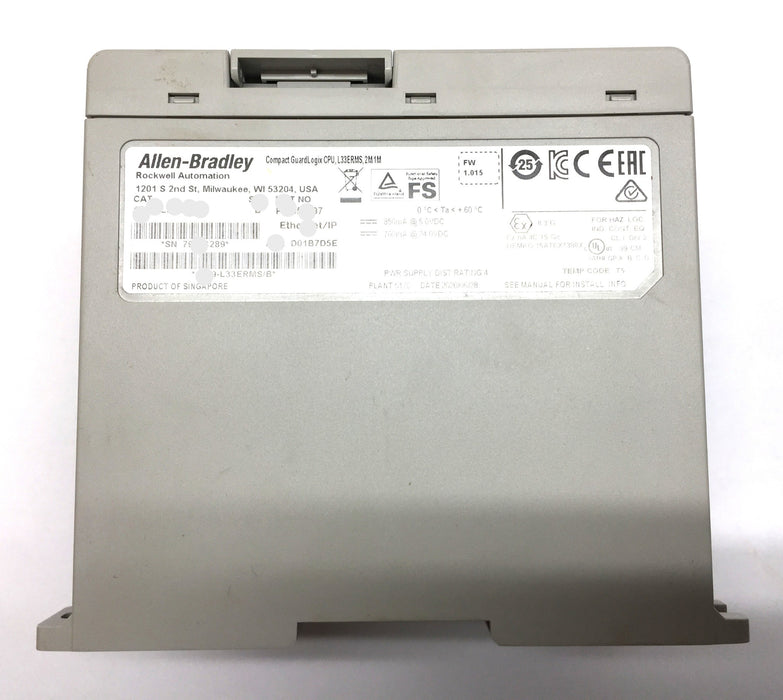 Allen-Bradley Compact Guard Logix Ethernet/IP Controller 1769-L33ERMS NOS
