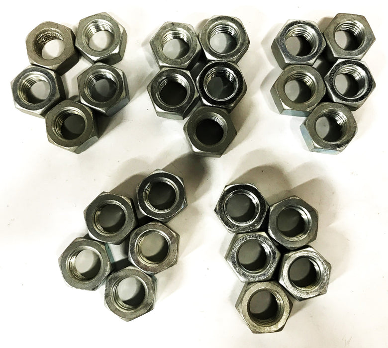Unbranded 5/8-10 Stainless Steel Hex Nuts [Lot of 25] NOS