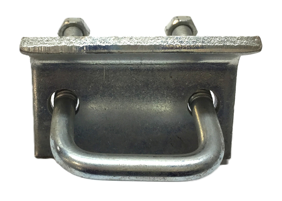 Unbranded Zinc Plated Beam Clamp with U-Bolt and Nut 3" x 2" [Lot of 7] USED