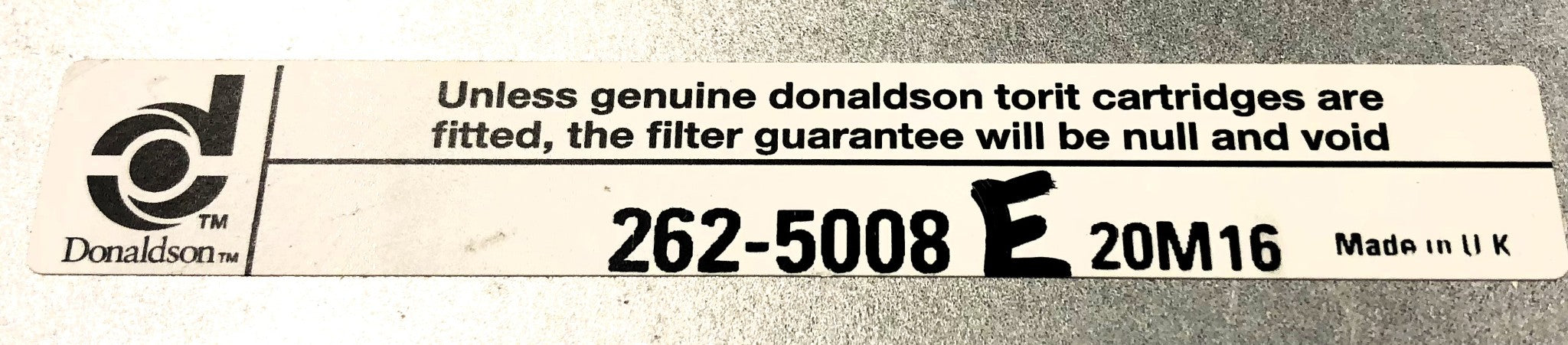Donaldson Torit Cartridge Air Filter 262-5008 NOS