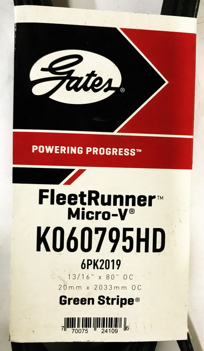 Gates FleetRunner Micro-V Accessory Belt K060795HD NOS