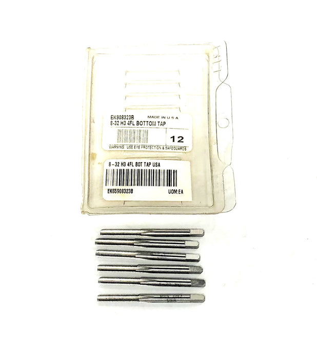 Unbranded 8-32 H3 4FL Bottom Tap EK908323B [Lot of 6] NOS