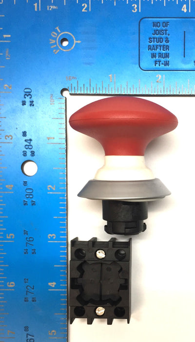 Schmersal E-Stop Red Mushroom Button Assembly 101177168 NOS