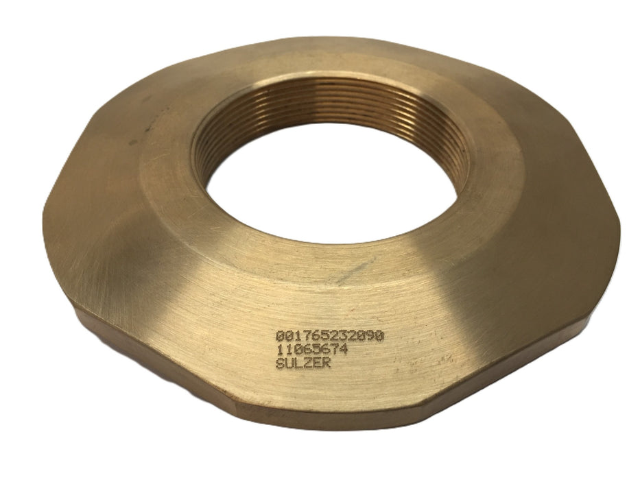 Sulzer 3" Bore 5-3/4" O.D. Bronze Nut 001765232090 (11065674) NOS