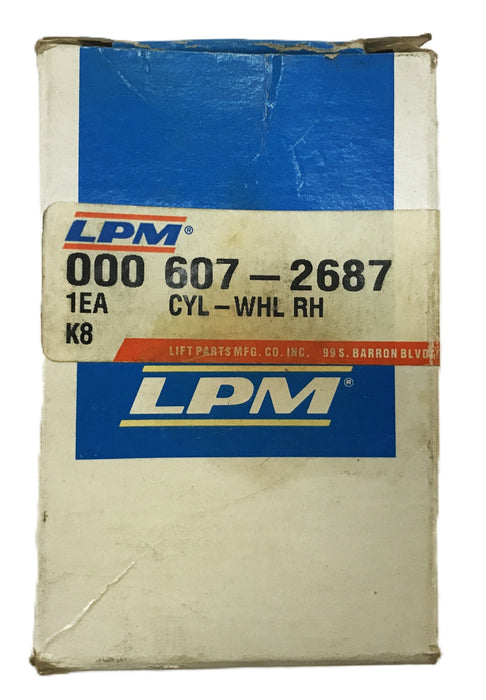 LPM Forklift Right Hand Wheel Cylinder 607-2687 NOS