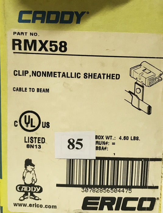 Erico Caddy Flange Clamp with Romex Beam RMX58 [Lot of 85] NOS