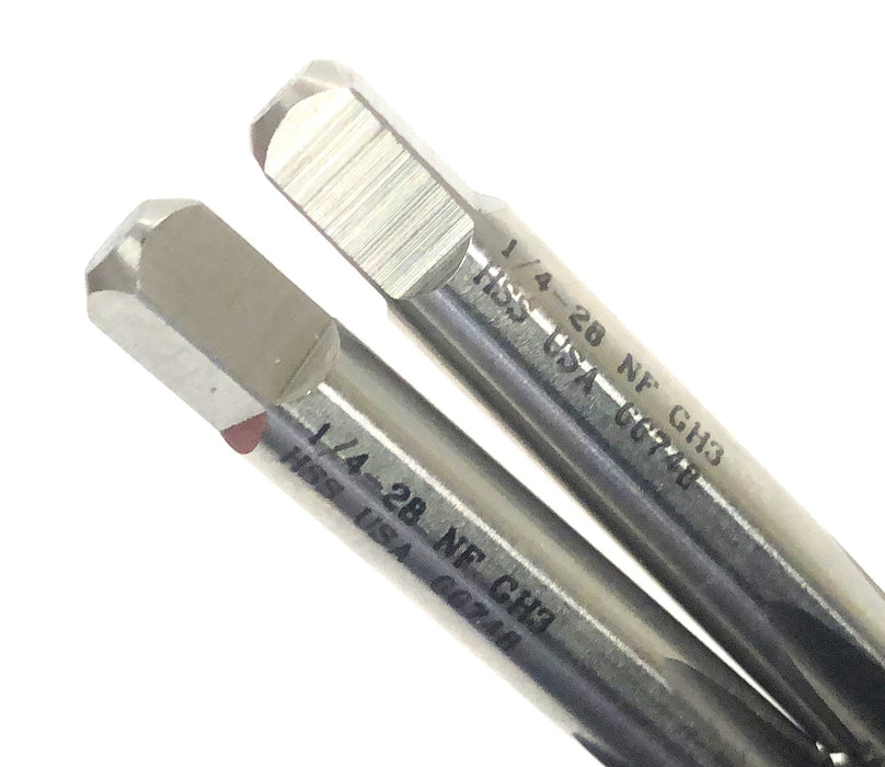 Unbranded 1/4-28 NF GH3 HSS Bottom Tap 66748 [Lot of 2] NOS