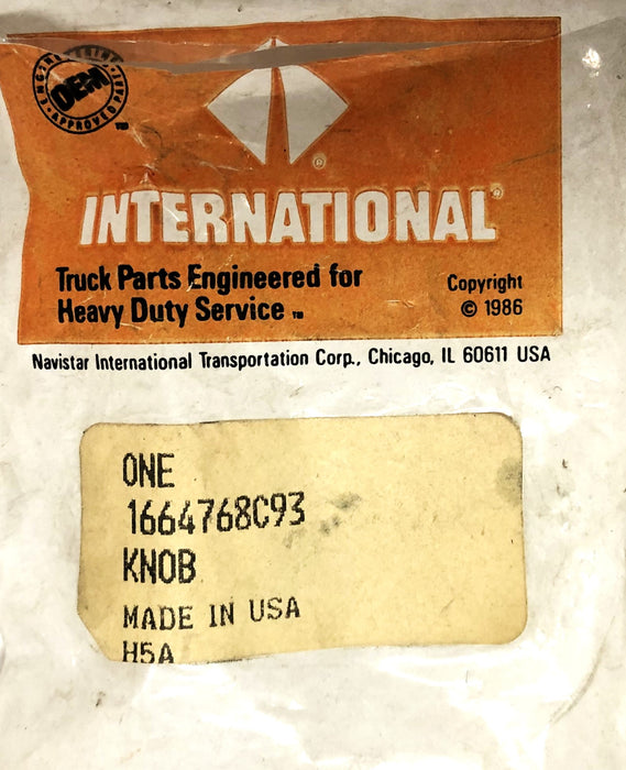 Navistar International Temperature Control Knob 1664768C93 [Lot of 2] NOS