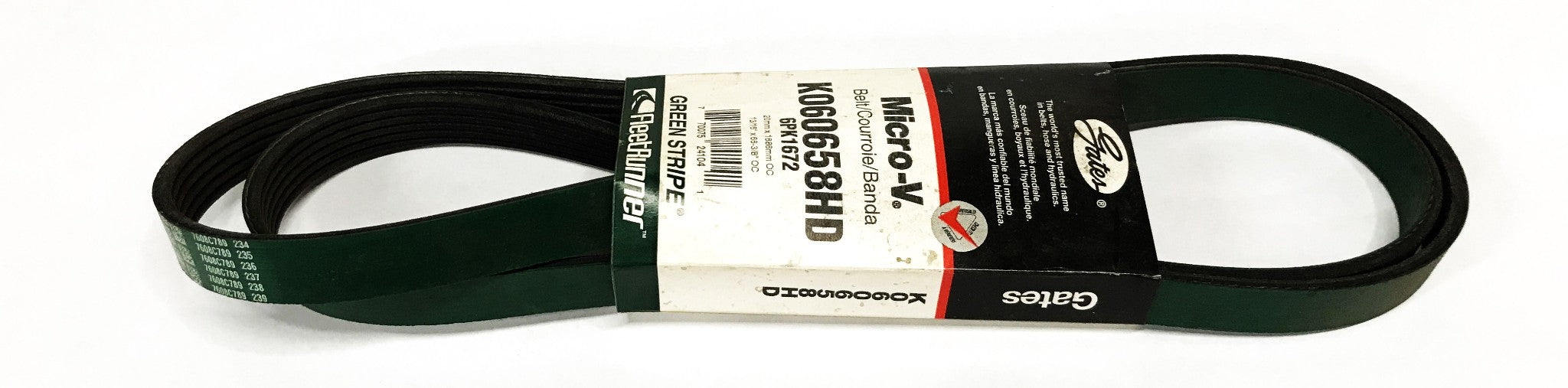 Gates FleetRunner Heavy Duty Micro-V Belt K060658HD NOS