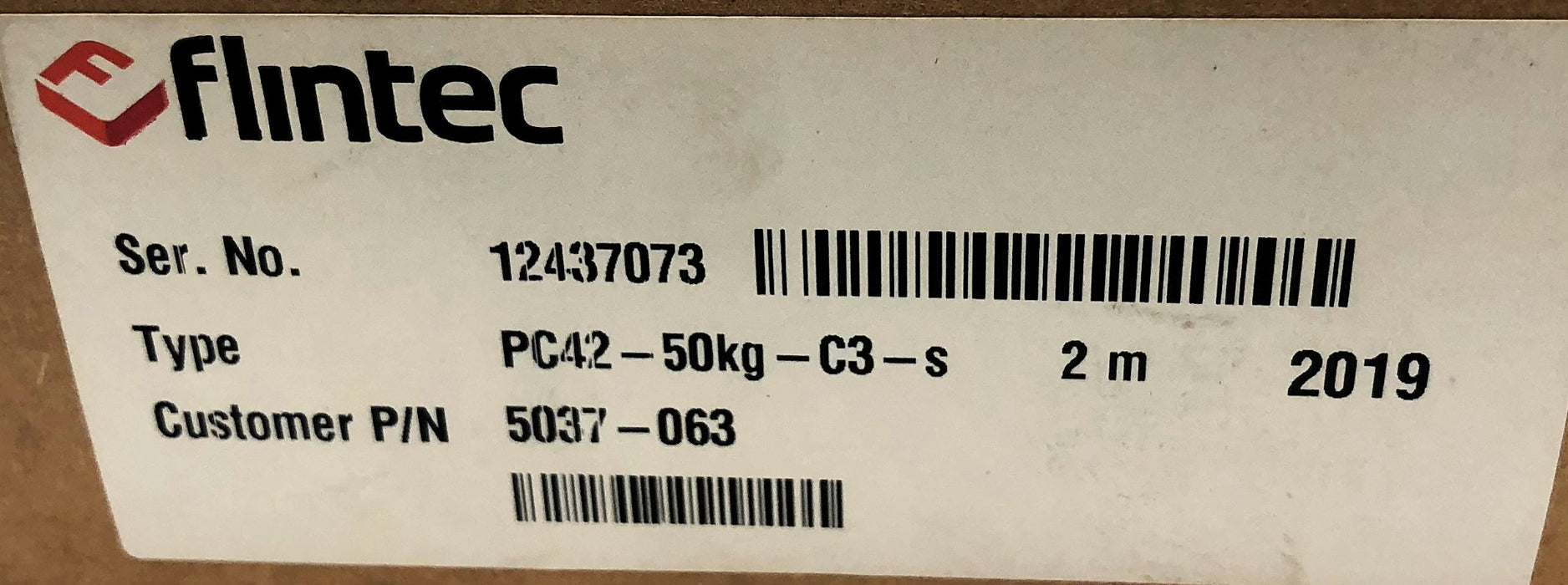 Flintec Single Point Load Cell PC42-50kg-C3-s NOS