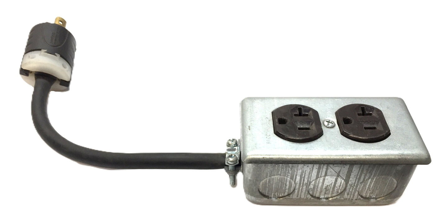 RACO Power Extension Box/Quad Box with Locking Plug 5016900660 USED