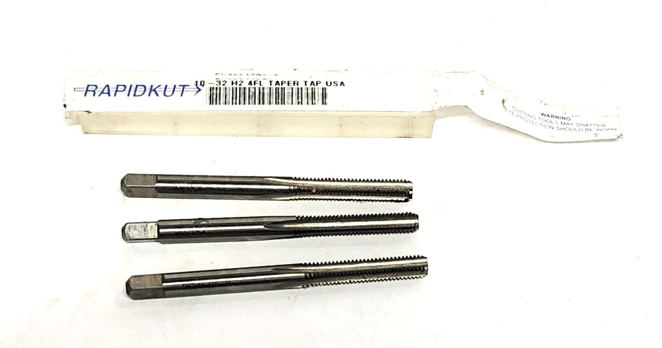 Rapidkut H2 4Fl Taper Tap 10-32 [Lot of 3] NOS