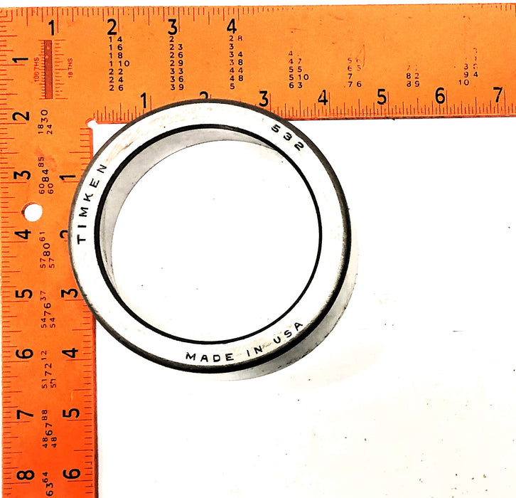 Timken Cup Tapered Roller Bearing 532 [Lot of 2] NOS