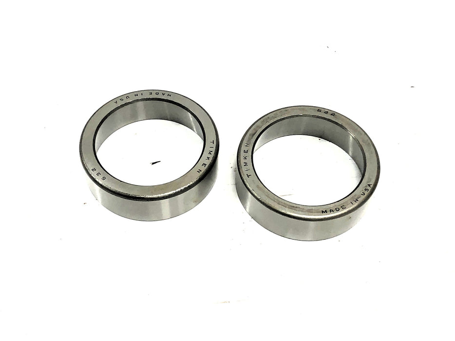 Timken Cup Tapered Roller Bearing 532 [Lot of 2] NOS
