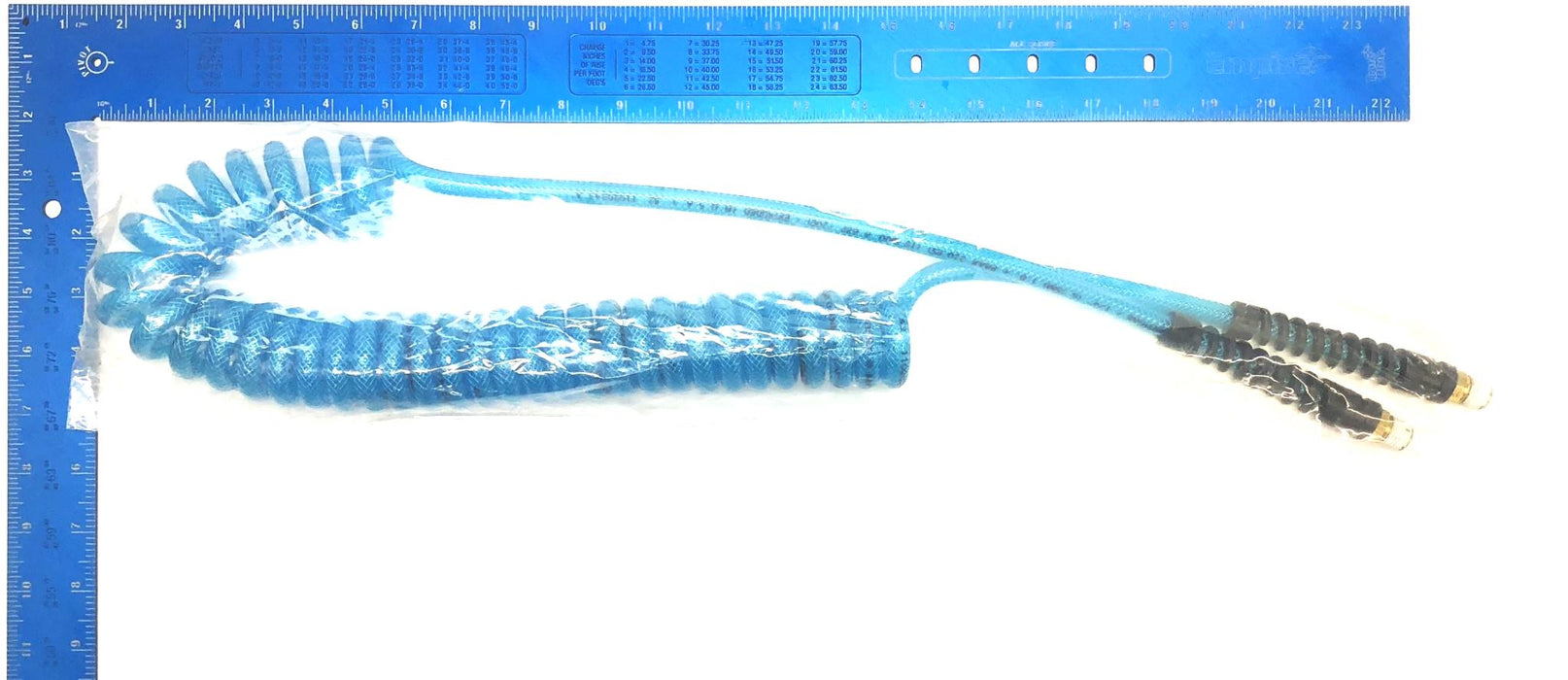 Nycoil 1/4" ID X 15' Braid PU Hose W/ 1/4 NPT SWVL Fits W/GRD - T.Blu C41513 NOS