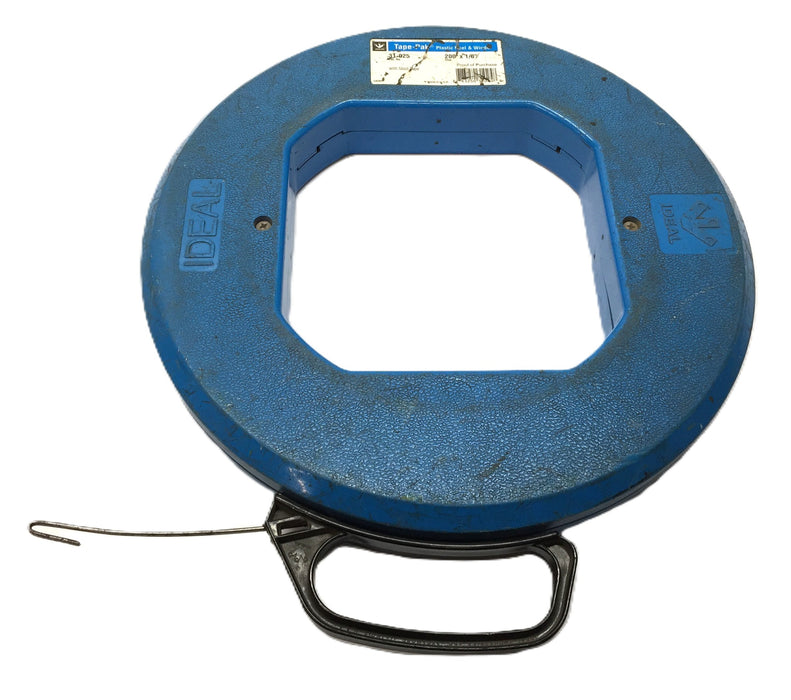 Ideal 200' x 1/8" Plastic Wheel and Winder Steel Tape 31-025 (LA2011) USED
