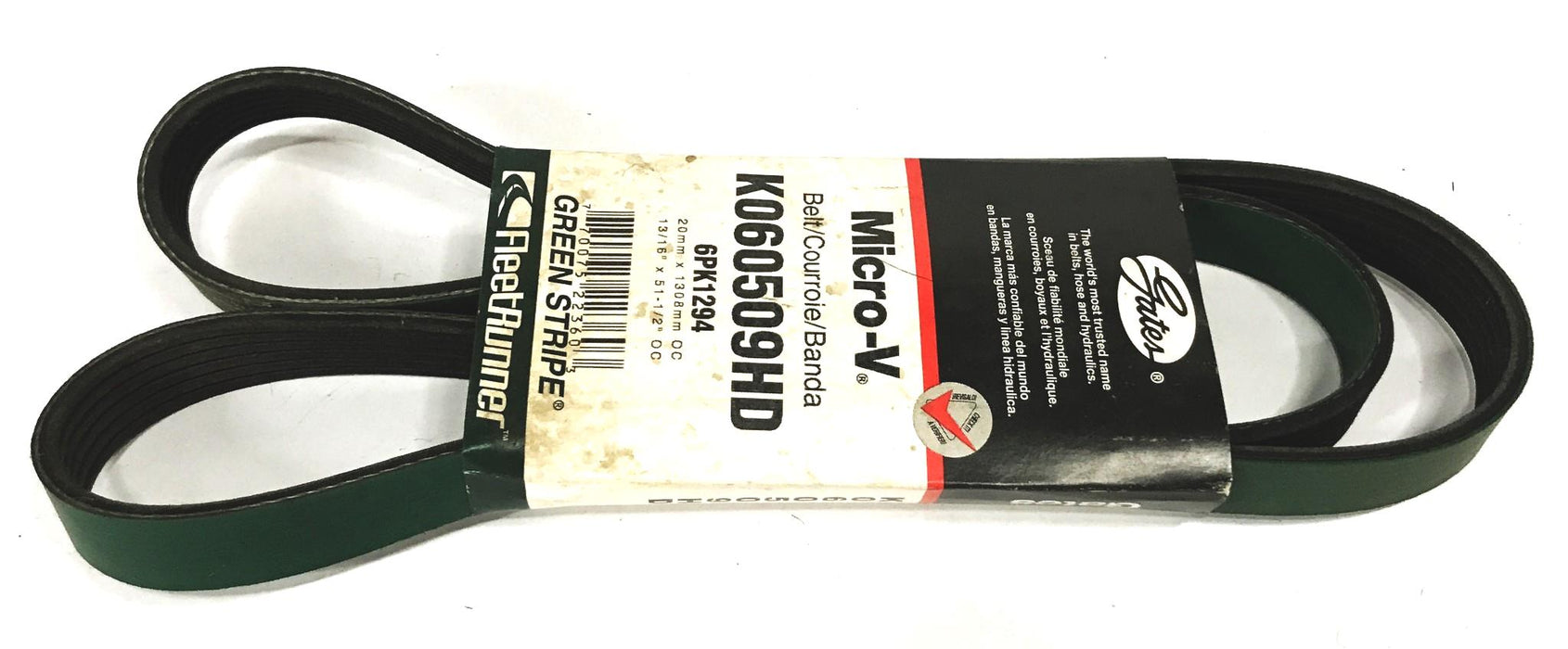 Gates Green Stripe Heavy Duty Serpentine Belt K060509HD NOS