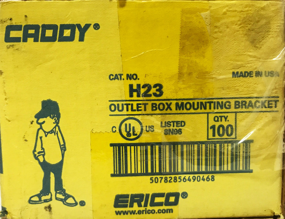Erico Caddy Outlet Box Mounting Bracket H23 [Lot of 65] NOS