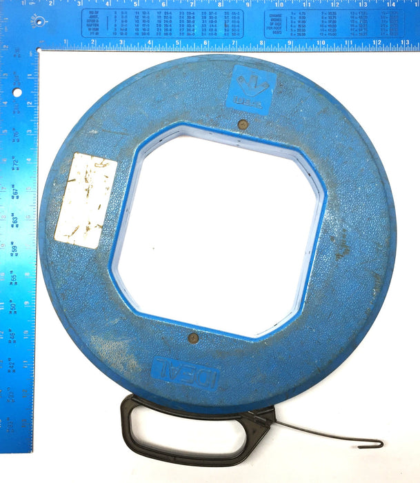 Ideal 200' x 1/8" Plastic Wheel and Winder Steel Tape 31-025 (LA2011) USED
