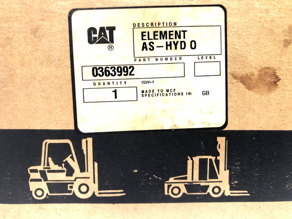 CAT/Caterpillar AS-HYD 0 Filter Element 0363992 NOS