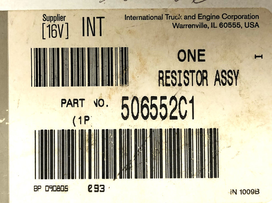Navistar International Resistor Assembly 506552C1 [Lot of 2] NOS