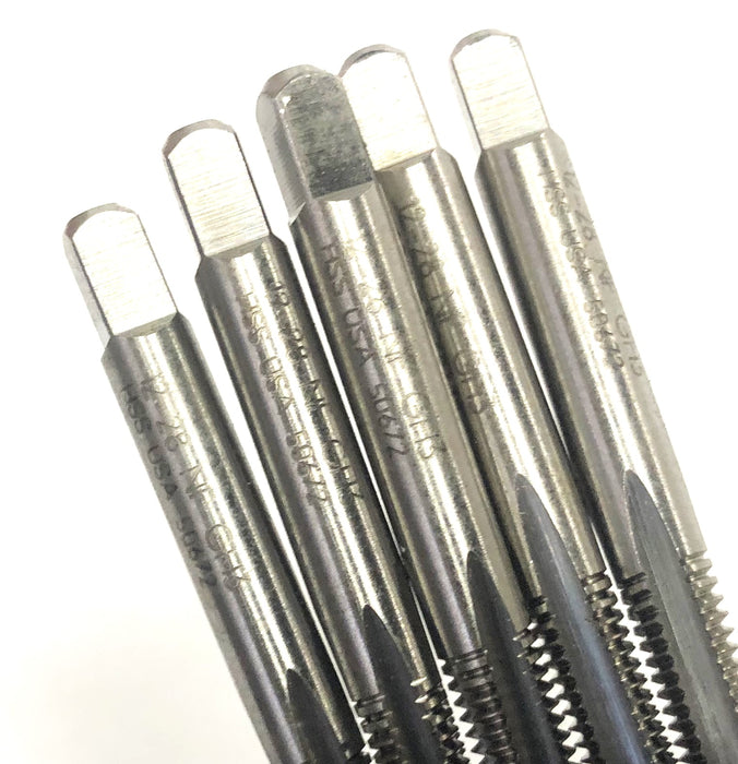 Rapidkut 5 Piece Set 12-28 H3 4FL Taper Tap EK65912283T [Lot of 2] NOS