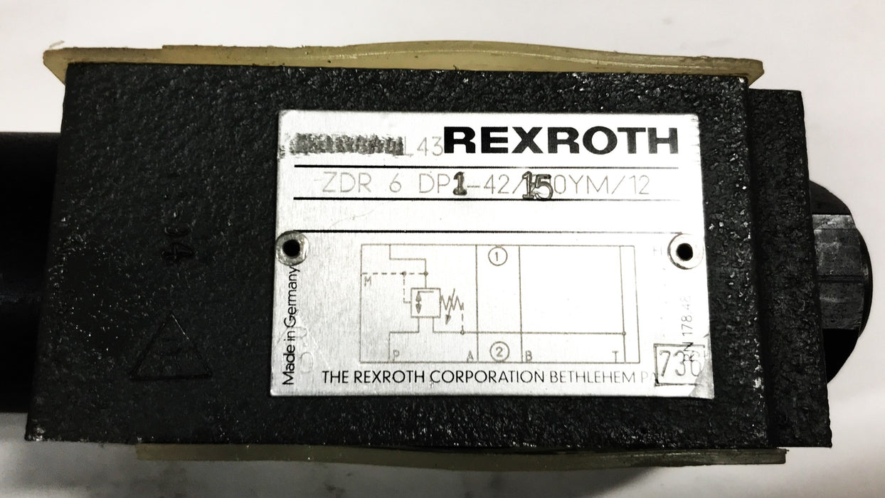 Rexroth Hydraulic Valve ZDR6-DP1-42/15OYM/12 NOS