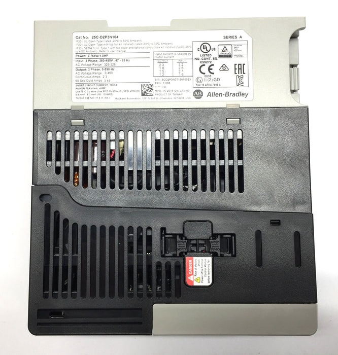 Allen-Bradley PowerFlex 527 0.75kW/1Hp AC Drive 25C-D2P3N104 NOS