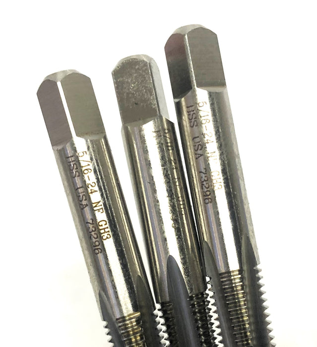 Rapidkut 5/16-24 NF GH3/H3 4FL HSS Taper Tap EK655243T (73296) [Lot of 3] NOS