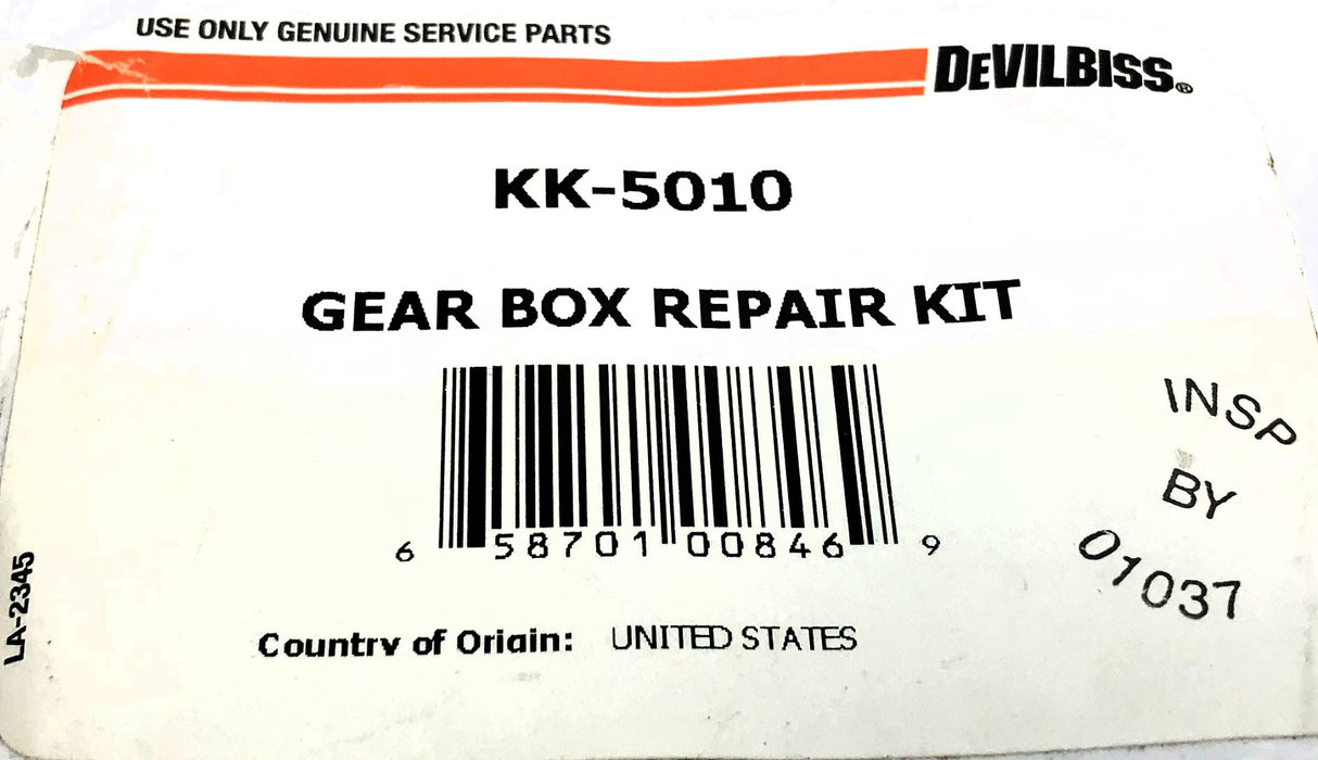 Devilbiss Gear Box Repair Kit KK-5010 [Lot of 2] NOS