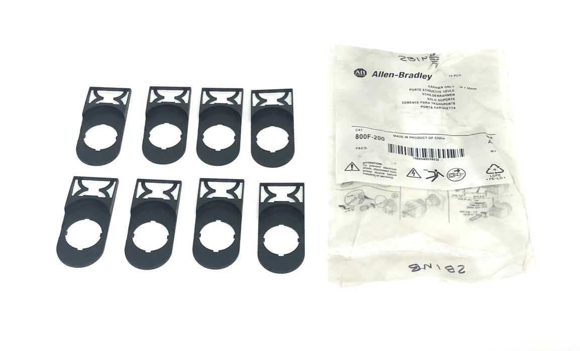 Allen-Bradley Series A 30X55MM Legend Plate Frame 800F-200 [Lot of 8] NOS