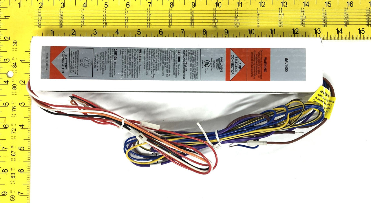 Unbranded 1400 Lumens 120/277VAC 60Hz Fluorescent Emergency Ballast BAL1400 NOS