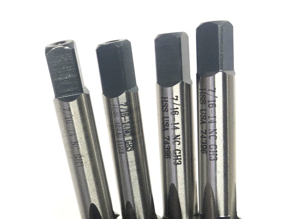 Unbranded 7/16-14 NC GH3 HSS Bottom Tap 74396 [Lot of 4] NOS