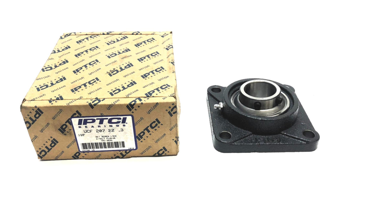 IPTCI 4-Bolt Flanged Ball Bearing UCF 207 22 L3 NOS