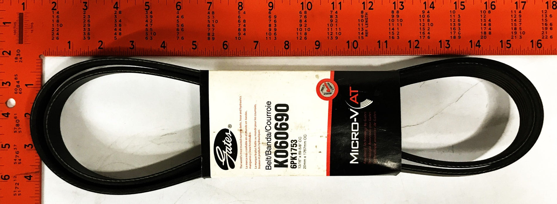 Gates Serpentine Micro-V Drive Belt K060690 NOS