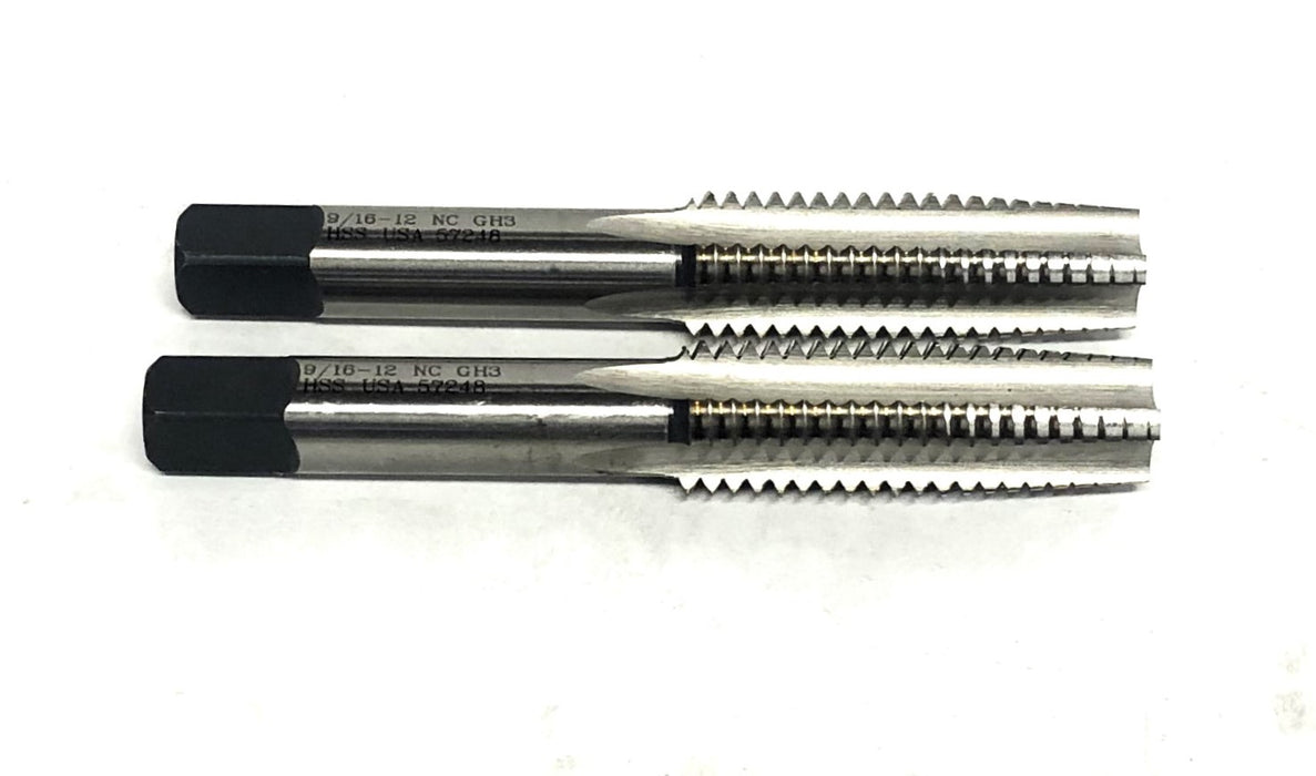 Unbranded 9/16-12 NC GH3 HSS Bottom Tap 57248 [Lot of 2] NOS