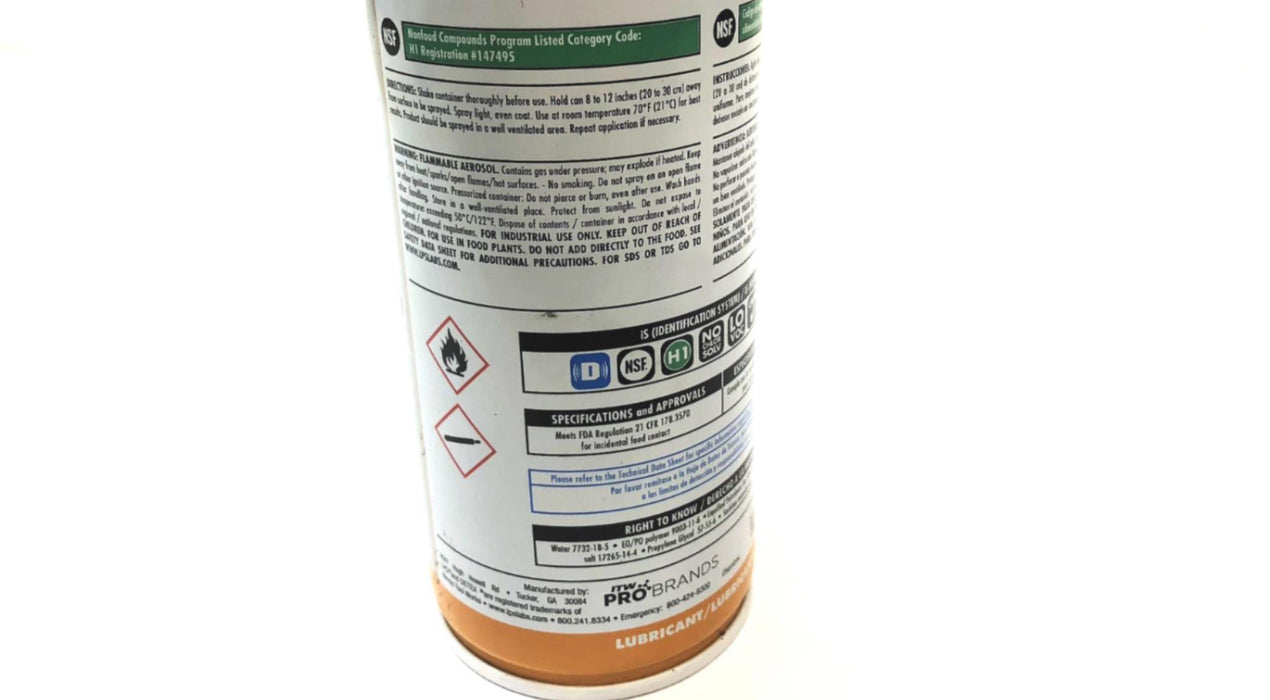 LPS 15 OZ. 427ml Foodlube Sugar Dissolving Fluid Aerosol 57716 [Lot of 2] NOS