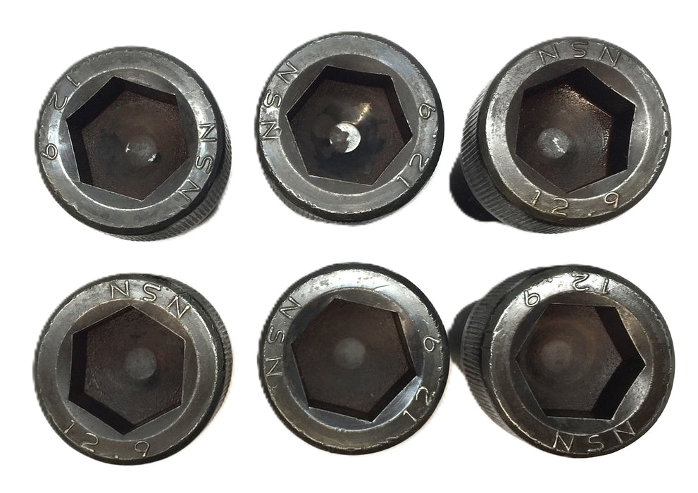 NSN Black Oxide Socket Head Cap Screw M20-2.5 x 50mm 12.9 [Lot of 6] NOS