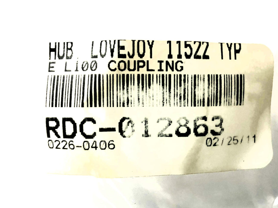 Lovejoy Coupling Hub 1-3/8 Bore x 5/16 x 5/32 L100 68514411522 [Lot of 2] NOS