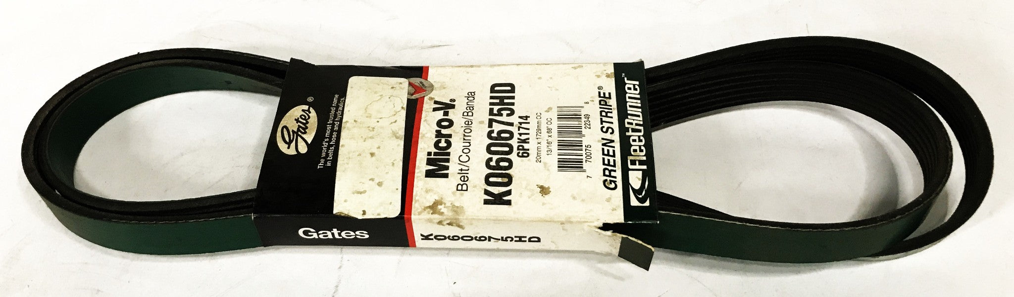 Gates Serpentine Micro-V Drive Belt K060675HD NOS