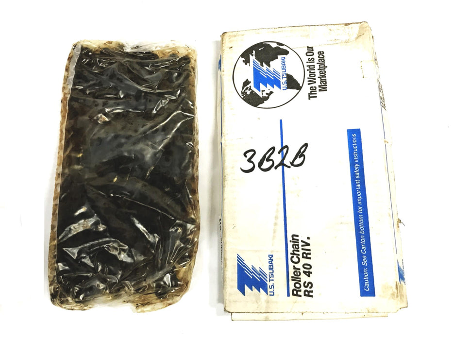 U.S. Tsubaki 10 foot Roller Chain RS 40 RIV-10 NOS