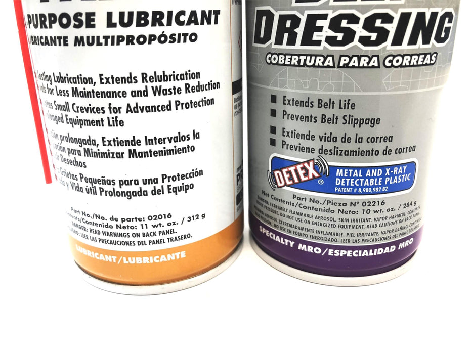 LPS Aerosol Can Assortment Belt Dressing & All-Purpose Lubricant 02016/02216 NOS