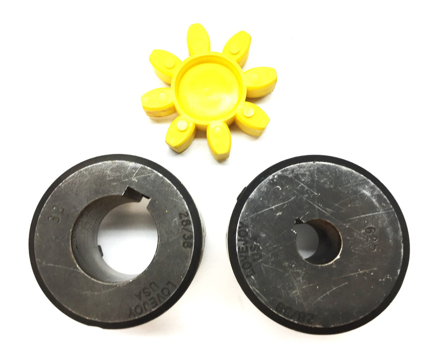 Lovejoy .625 Jaw Coupling Assembly 28/38 Bore: .62"/1.25" NOS