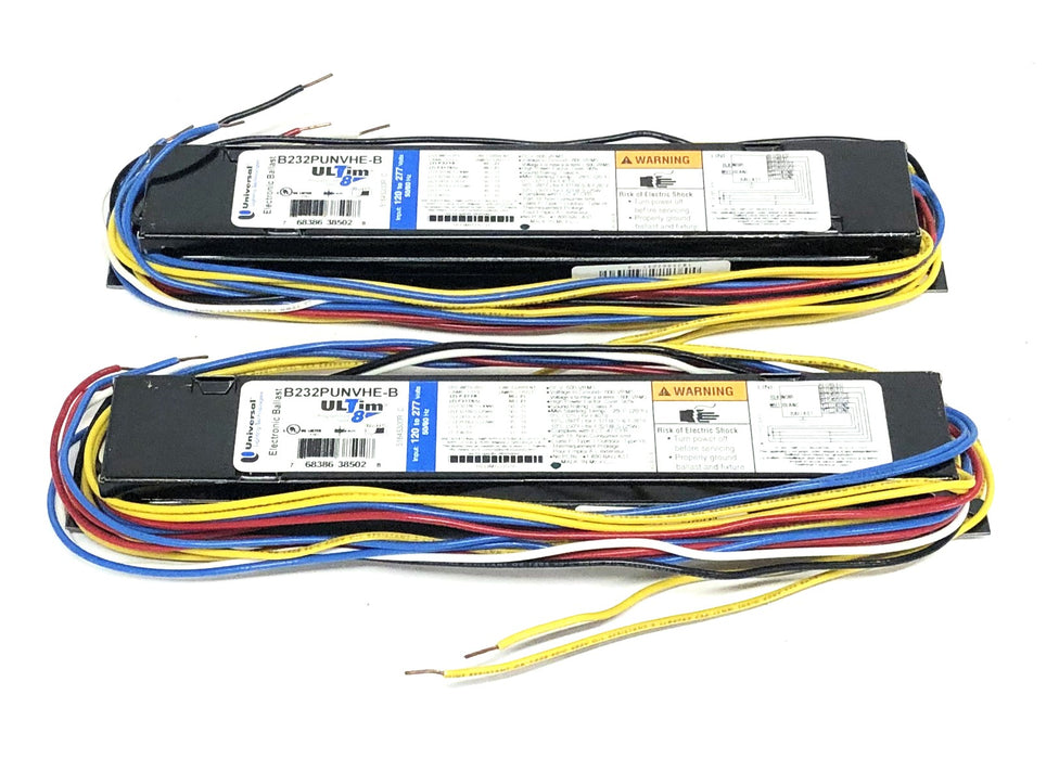 Universal Lighting ULTIM 8 Electronic Ballast B232PUNVHE-B [Lot of 2] NOS