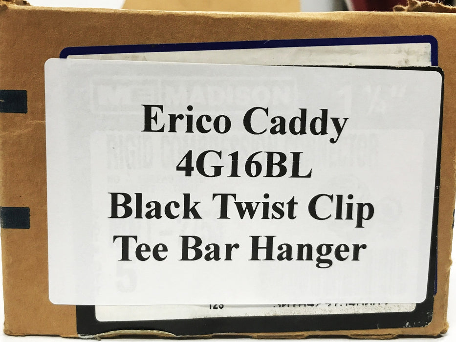 Erico Caddy Black Twist Clip Tee Bar Hanger (Complete) 4G16BL [Lot of 70] NOS
