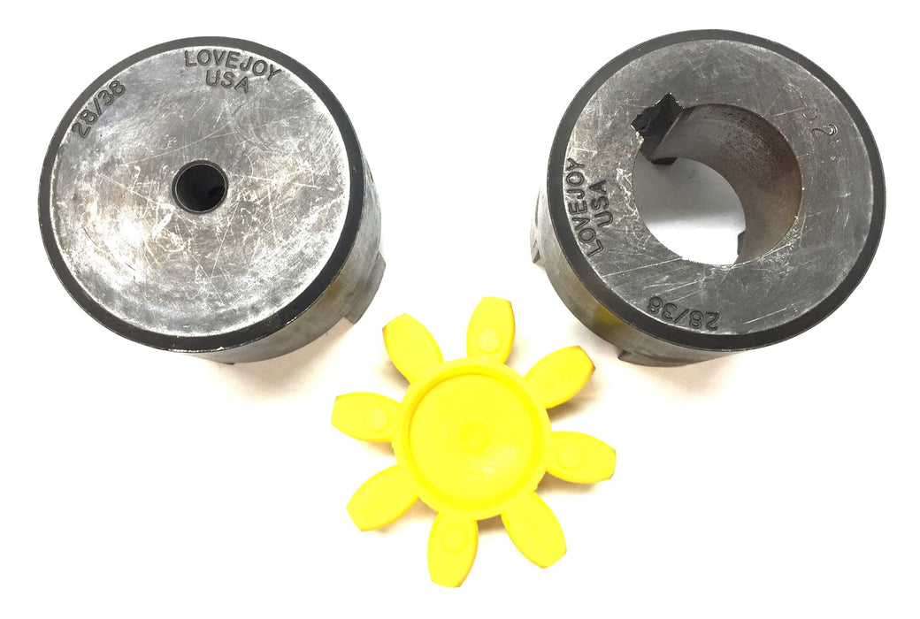 Lovejoy Jaw Coupling Assembly 28/38 Bore: .37"/1.25" NOS