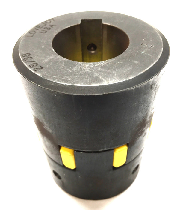 Lovejoy Jaw Coupling Assembly 28/38 Bore: .37"/1.25" NOS